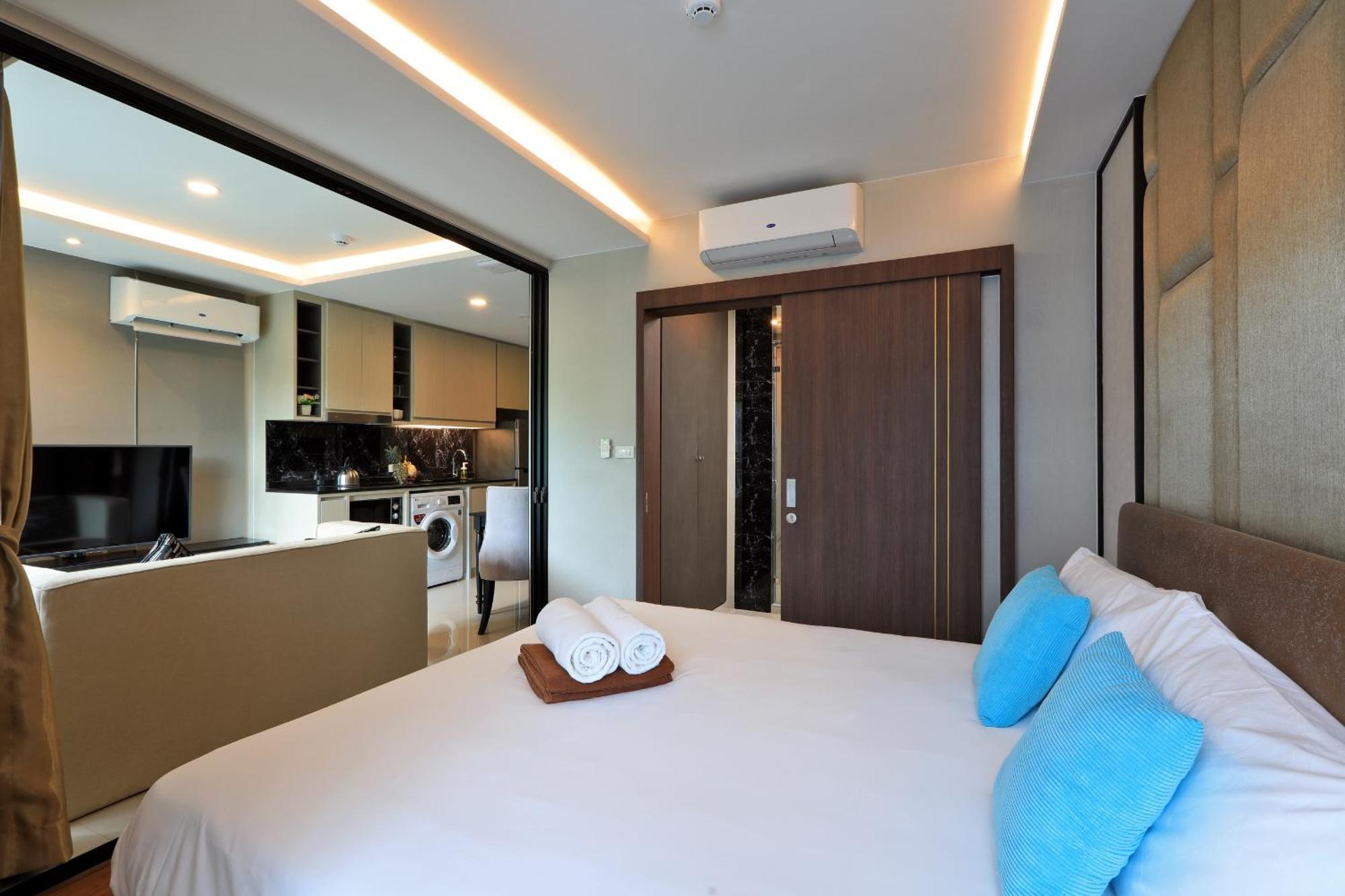Sea View 1-Br 36 M2 Panora Surin By Holy Cow Apartment Luaran gambar